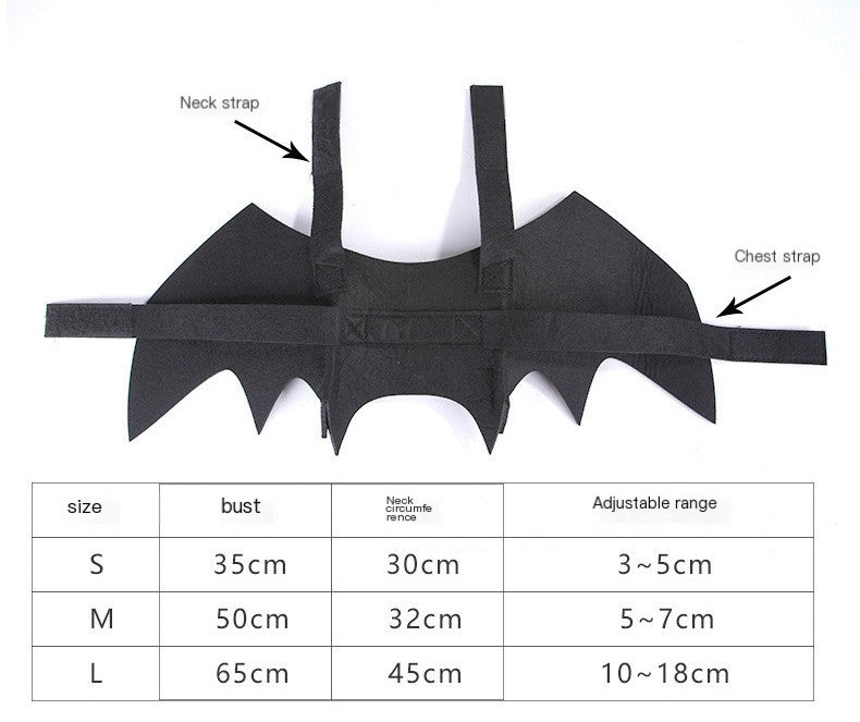 Halloween Pet Costume - Bat Wings and Corset