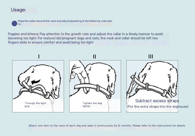 Cat and Dog Flea and Tick Prevention Collar