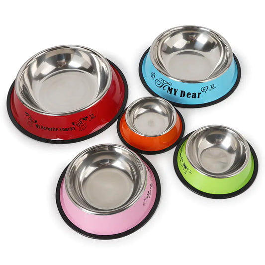 Wholesale Stainless Steel Dog Bowl with Cartoon Print