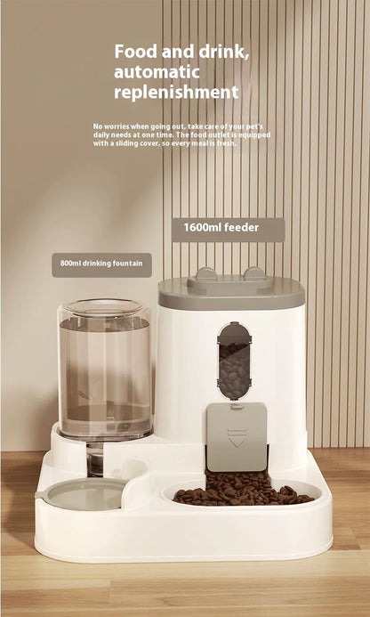 Automatic Pet Feeder Dog Basin Cat Bowl Supplies Water Dispenser
